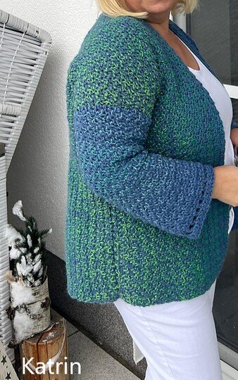 Häkeljacke BUNTSPECHT  |  jede Größe  |  jedes Garn  |  ohne Maschenprobe