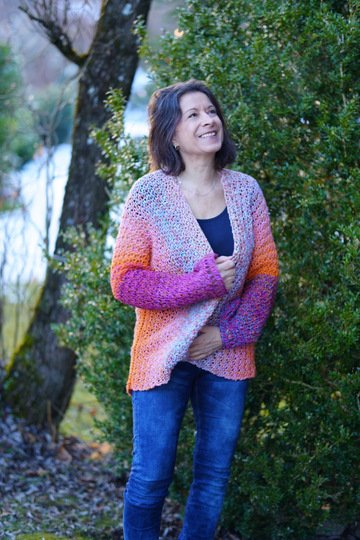 Häkeljacke BUNTSPECHT  |  jede Größe  |  jedes Garn  |  ohne Maschenprobe