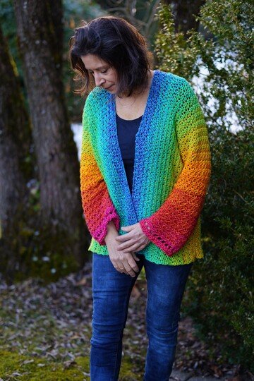 Häkeljacke BUNTSPECHT  |  jede Größe  |  jedes Garn  |  ohne Maschenprobe