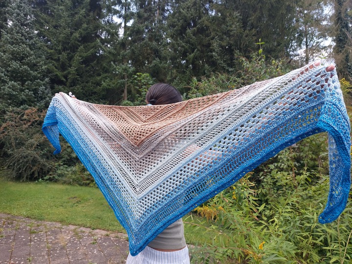 Häkelanleitung Dreieckstuch Aaina