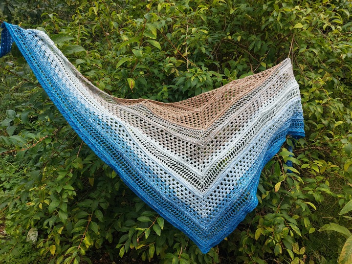 Häkelanleitung Dreieckstuch Aaina