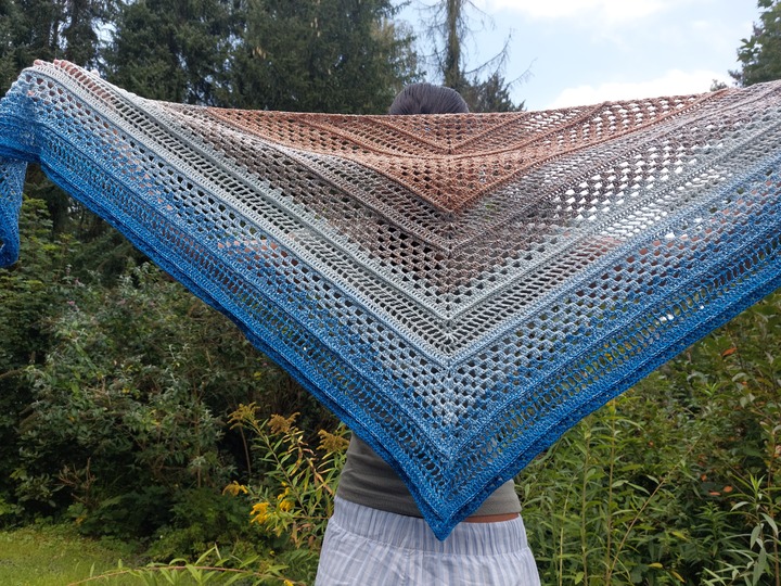 Häkelanleitung Dreieckstuch Aaina