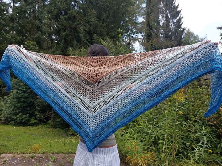 Häkelanleitung Dreieckstuch Aaina