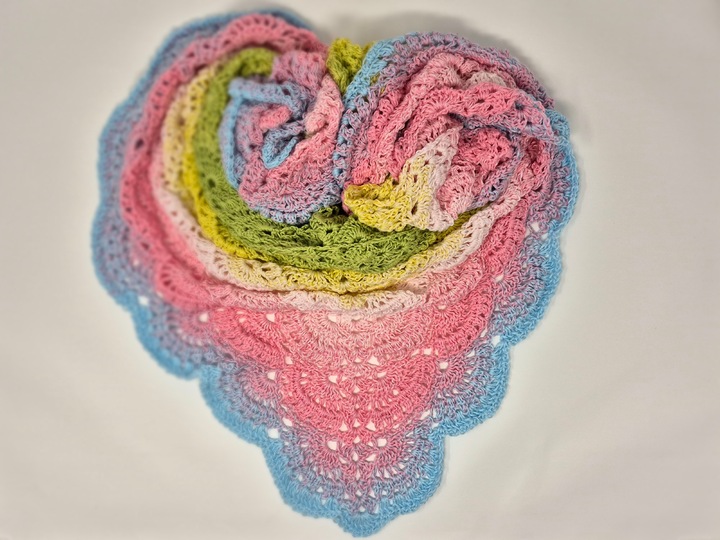 Häkelanleitung Dreieckstuch Hiva