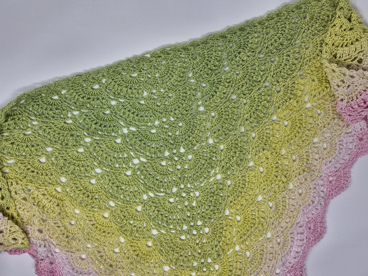 Häkelanleitung Dreieckstuch Hiva