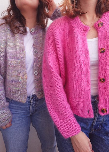 Basic Cardigan Strickanleitung mit Quermaschendetail, Gr. XS-XXXL - Bild 3