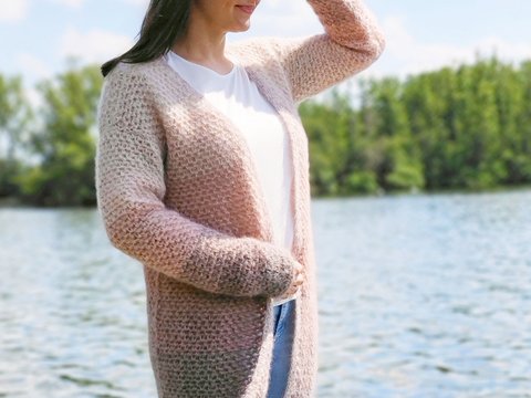 Häkelanleitung Cardigan Marlene