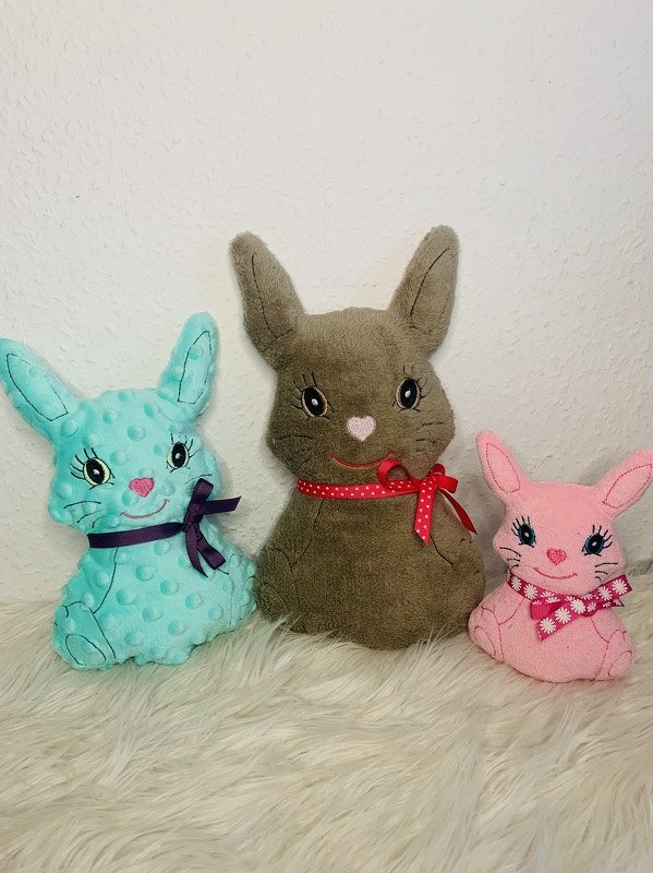 Stickdatei Hase In the Hoop, Osterhase Set 2501