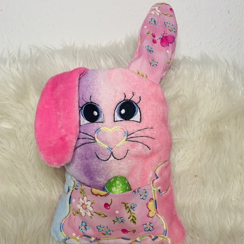 Stickdatei Hase mit Tasche In the Hoop, Osterhase Set 2508