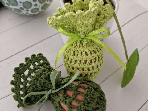 Häkelanleitung, österlicher Eierschmuck