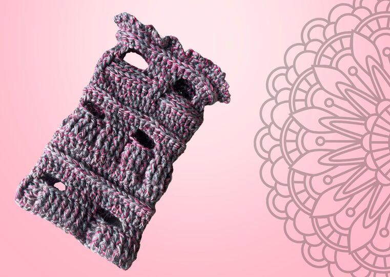 Häkelanleitung Handstulpen "GREY LADY"