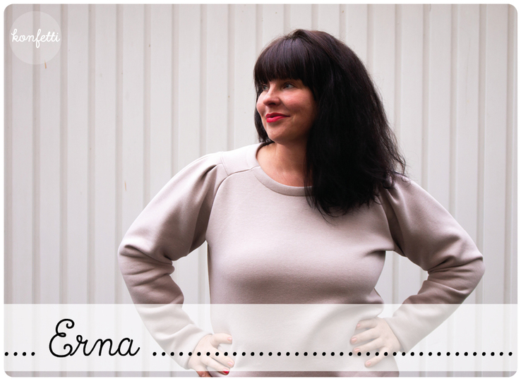 Erna - Faltenpulli Gr. 34-50