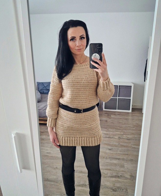 PDF Häkelanleitung "Schlichtes Kleid" XS bis XXL - Bild 2