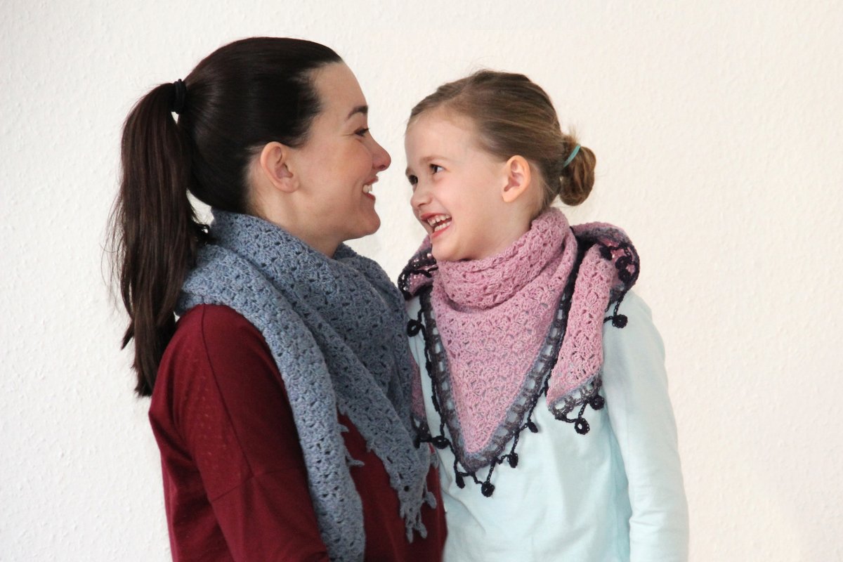 Häkelanleitung Dreieckstuch Rhone