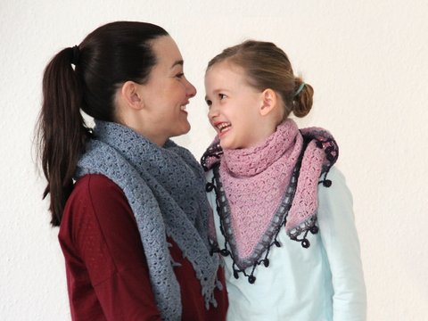 Häkelanleitung Dreieckstuch Rhone