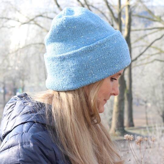 Strickanleitung | GLITZER Mütze | Baby- Erwachsenen Größe