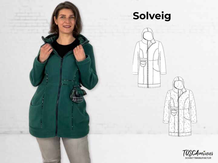 Jacke Solveig | Figurbetont | Schnittmuster | Nähanleitung Gr. 34-54