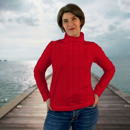 Nähanleitung Shirt Leni | Rollkragenshirt | Basic | Gr. 34-54