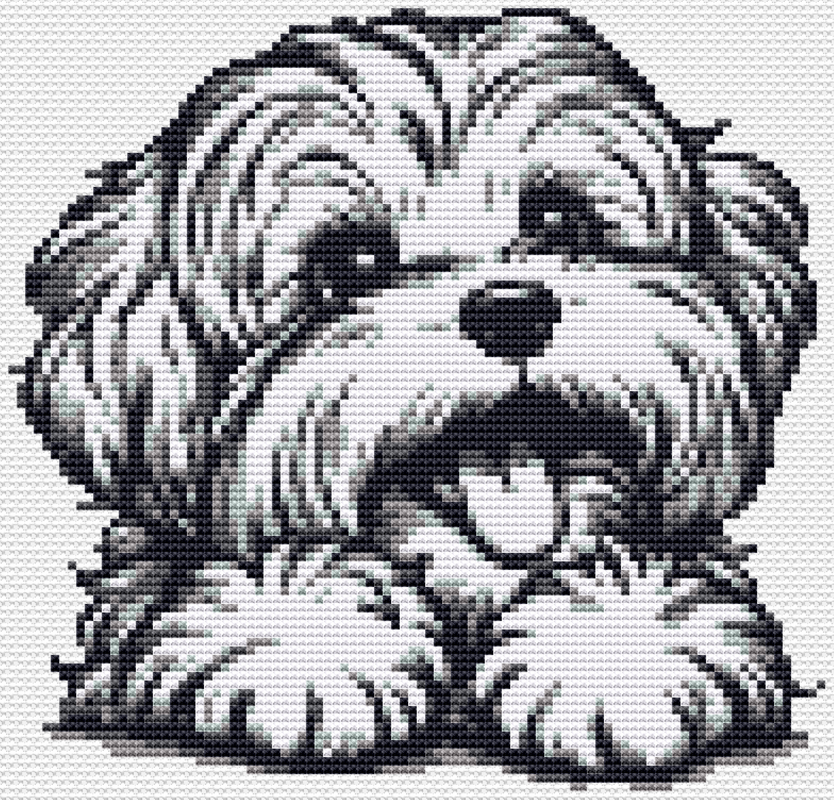 Cross Stitch Pattern Lapdog Cutie,embroidering a small dog very easily, PDF - Image 8