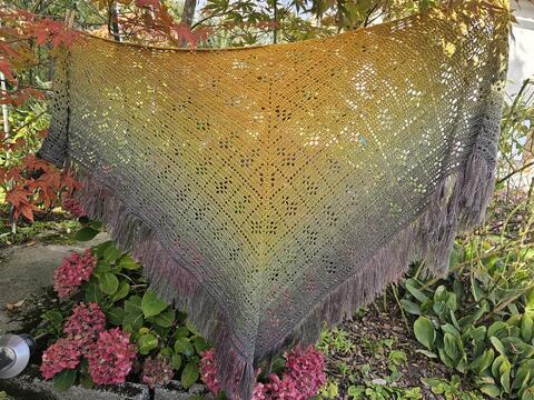 Häkelanleitung Tuch Indra