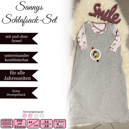 Sanny’s sleeping bag set - E-Book and sewing instructions