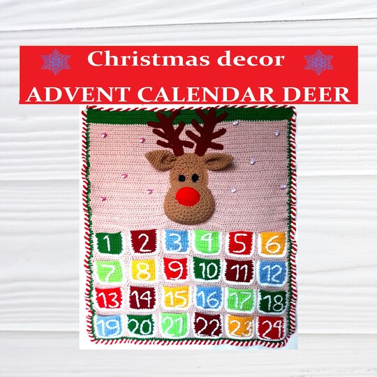 DIY advent calendar, Deer ornament baby, Christmas clearance