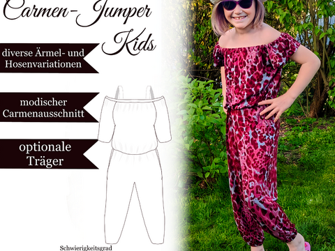 Sannys Carmen Jumper Kids – E-Book und Nähanleitung