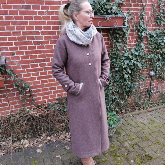 Sannys Long Coat - Size 32-64 - E-Book and instructions