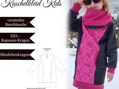 Sannys Kuschelkleid Kids–Gr 86-176–E-Book und Nähanleitung