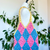 Diamond Moving Tote | Harlequin Granny Square Bag | Geometric Crochet Patte