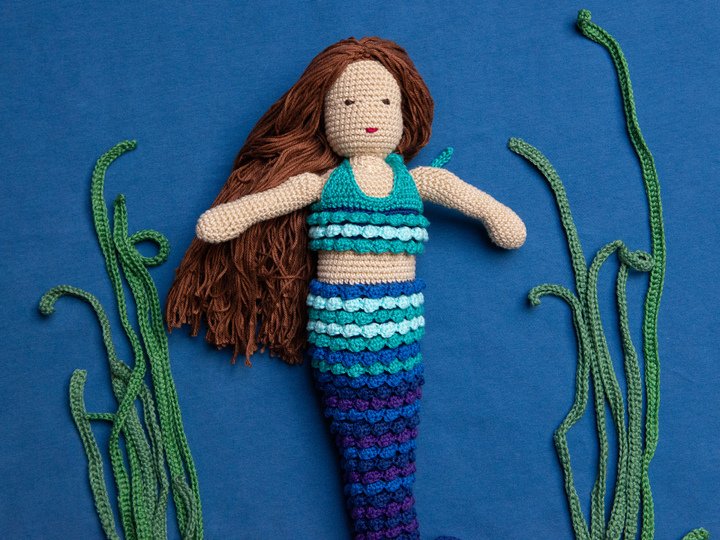 Häkelanleitung Meerjungfrau Melinda, Amigurimi