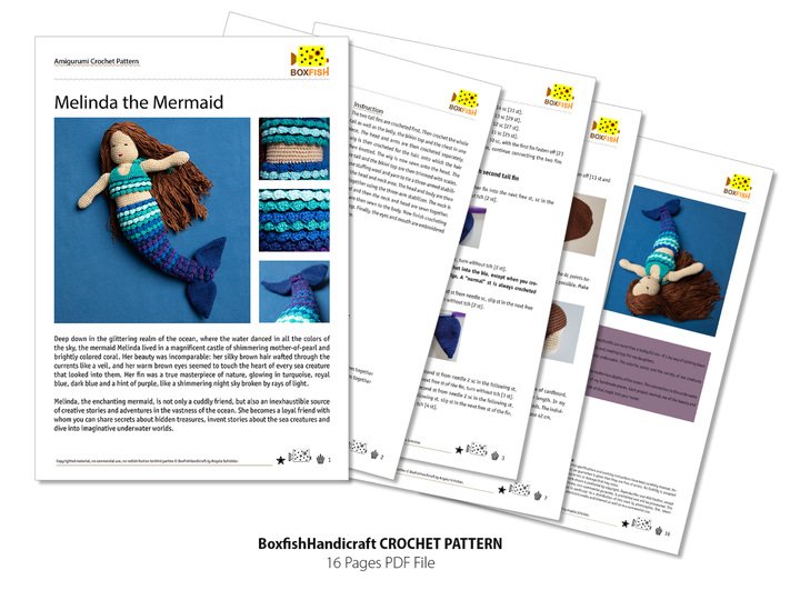 Häkelanleitung Meerjungfrau Melinda, Amigurimi