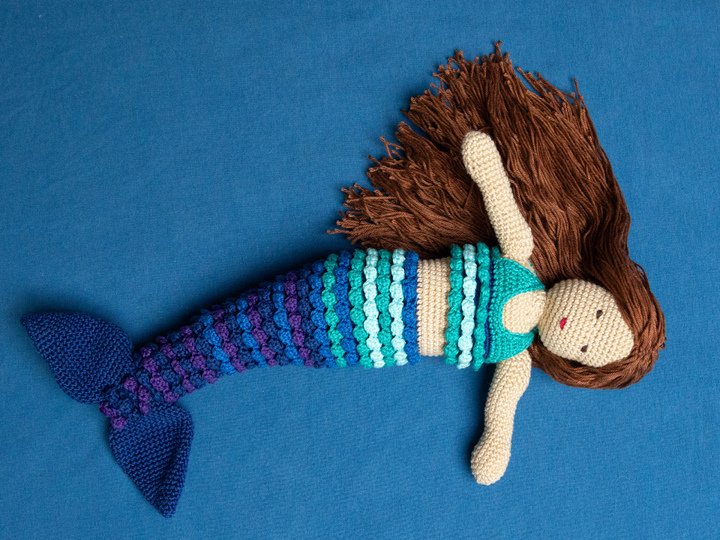 Häkelanleitung Meerjungfrau Melinda, Amigurimi