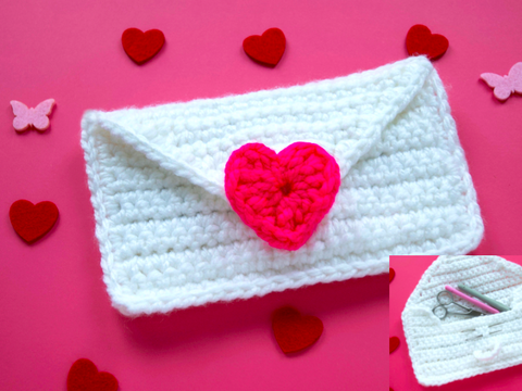 Love Letter Crochet Hook Case For Valentines Day Gift