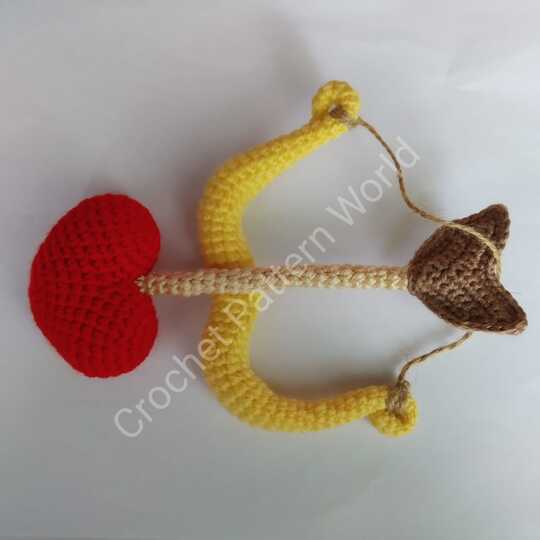 Valentine bear Crochet Pattern, Teddy Amigurumi Pattern, Cupid Bear doll