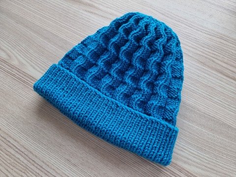 "Warm & Plissiert" Kindermütze stricken PDF-Anleitung