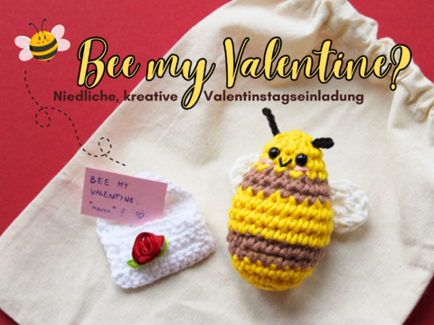 Kleine Biene Amigurumi Häkelanleitung Für Brief Einladung Zum Valentinstag