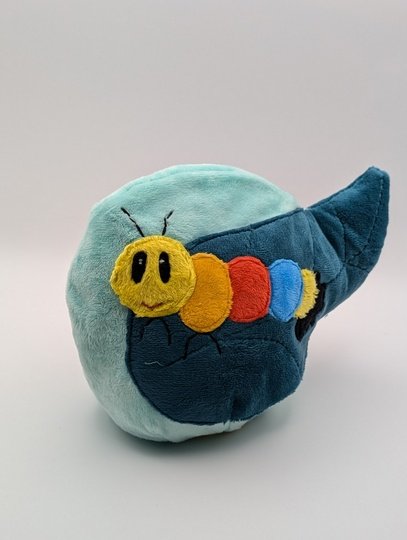 reversible cuddly toy "Krempeltier"caterpillar Level 1 - sewing instruction