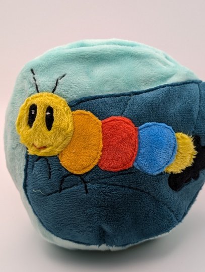 reversible cuddly toy "Krempeltier"caterpillar Level 1 - sewing instruction