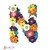 Floral letter N crochet applique