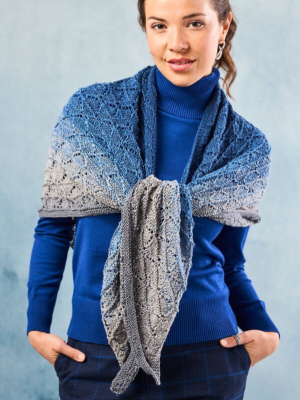 TUCH RAUTENWELLEN AB HALSMITTE, gestrickt - Bild 5