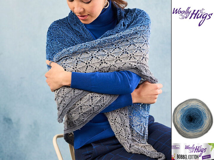 TUCH RAUTENWELLEN AB HALSMITTE, gestrickt