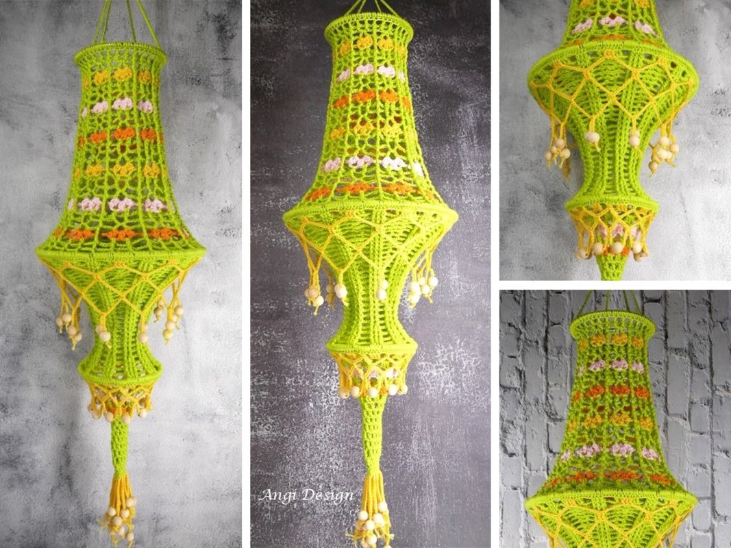 Häkelanleitung Lampion Flora