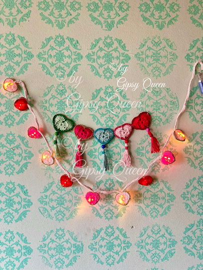 Häkelanleitung Herz Lichterkette – Romantische DIY-Deko für Zuhause