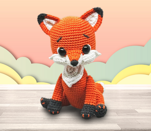 Häkelanleitung für einen kleinen Fuchs. Amigurumi-Fuchs.