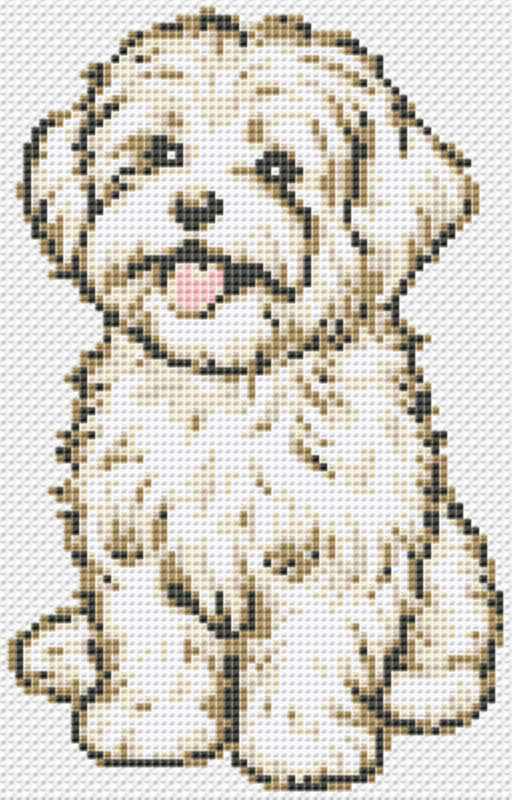 Cross stitch pattern Maltese Pepper, cute dog to embroider yourself - Image 7