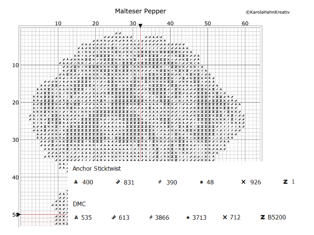 Cross stitch pattern Maltese Pepper, cute dog to embroider yourself - Image 4
