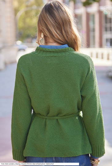 Jacke mit Bindegürtel