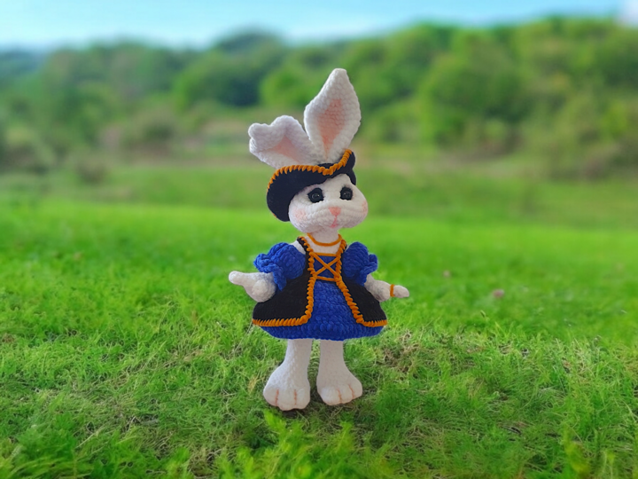 Häkelanleitung Nora das Piratenhäschen und die goldenen Ostereier