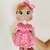 LULU crochet baby doll pattern whit clothes, Pink dress for Lulu